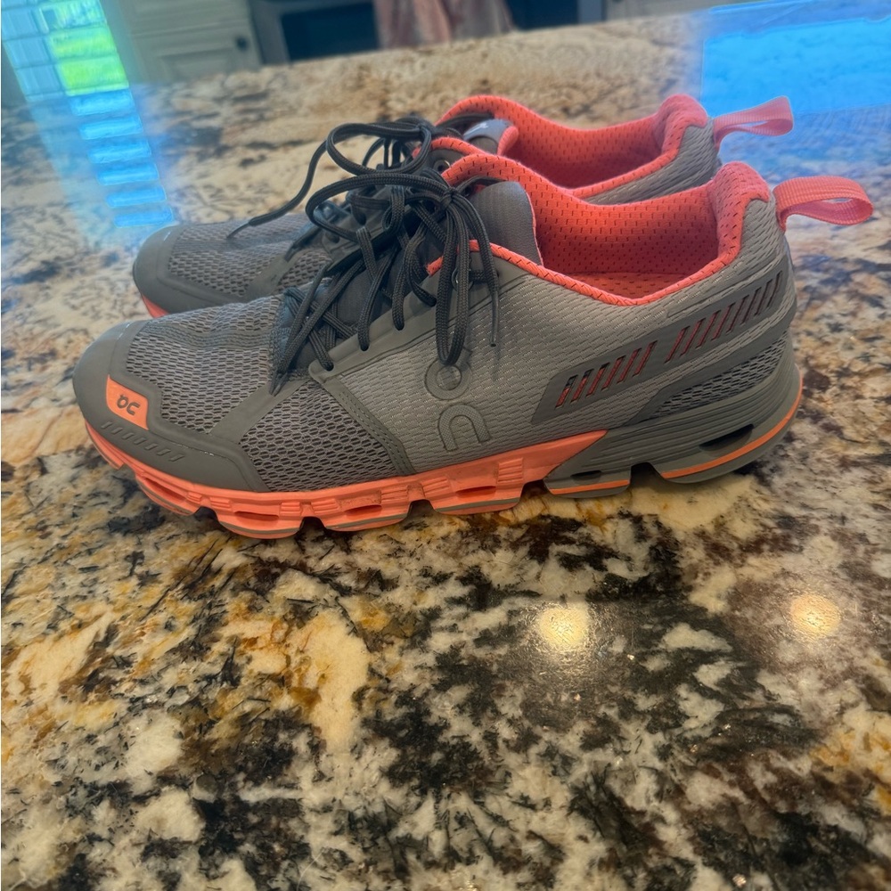 On Running Women's Shoes - Gray and Coral women’s size 10.5